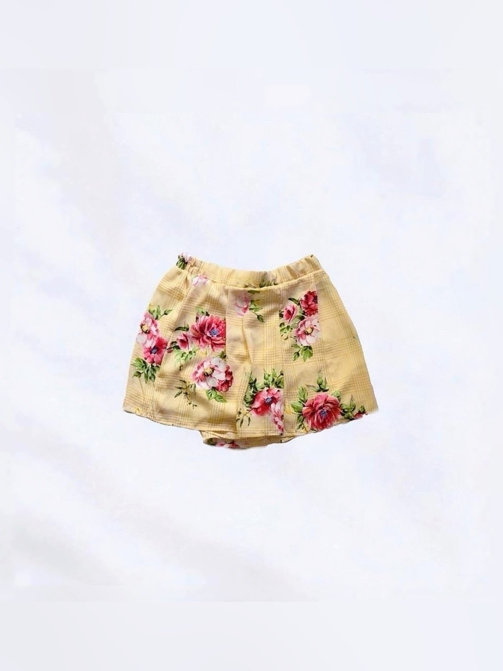 pink owl ⋆ floral plaid shorts